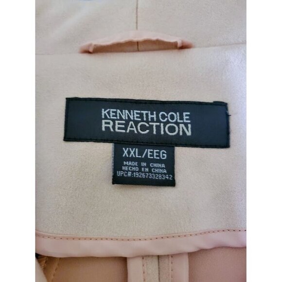 Kenneth Cole Reaction Women's Blush Pink Zip-Up Jacket XXL Polyester/Spandex - Picture 4 of 8